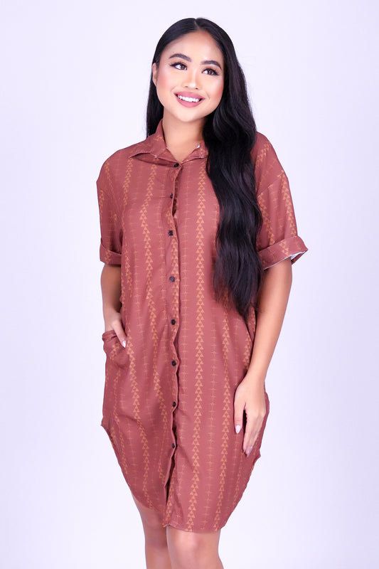 OHE KAPALA BUTTON DOWN DRESS