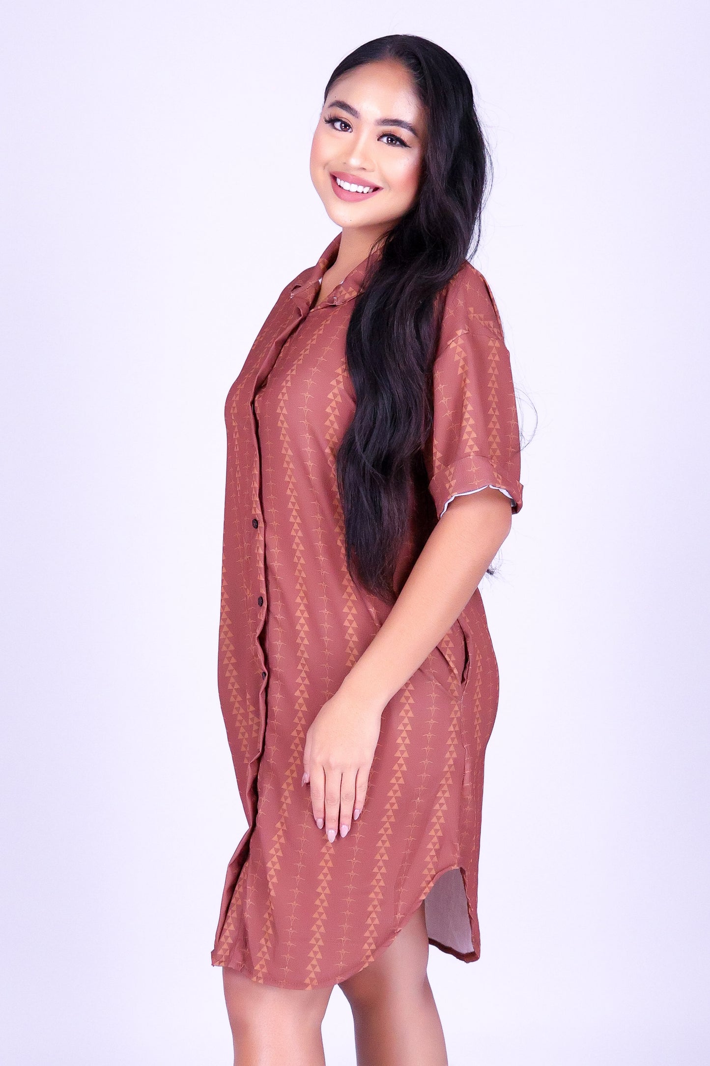 OHE KAPALA BUTTON DOWN DRESS