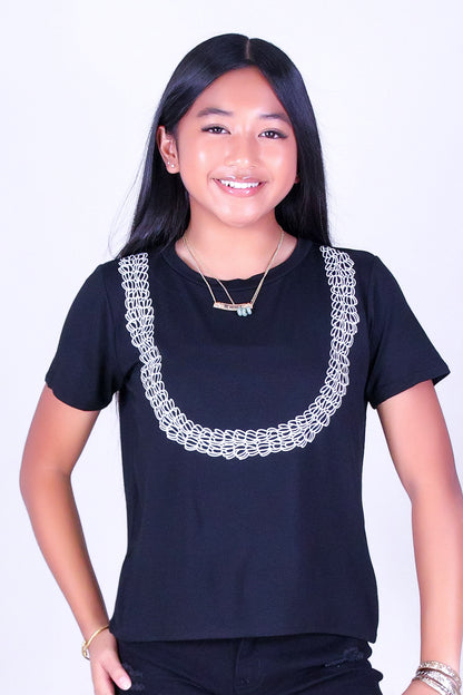 OUTLINE PIKAKE LEI TEE | KIDS SIZE 2-16