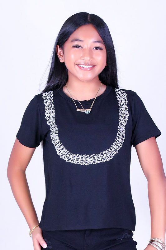 OUTLINE PIKAKE LEI TEE | KIDS SIZE 2-16