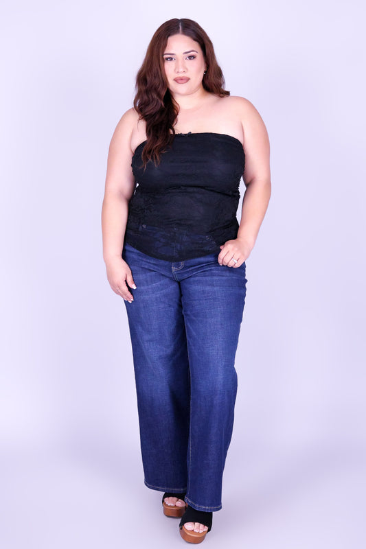 NIGHT OUT MESH TUBE TOP