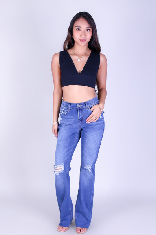 ON THE MOVE DENIM JEANS