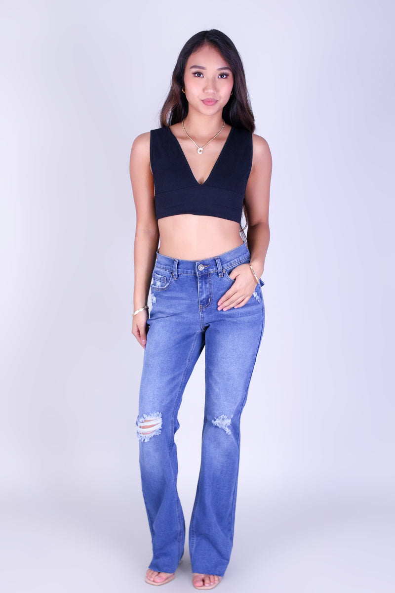 ON THE MOVE DENIM JEANS