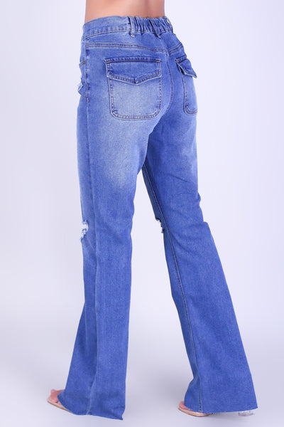 ON THE MOVE DENIM JEANS