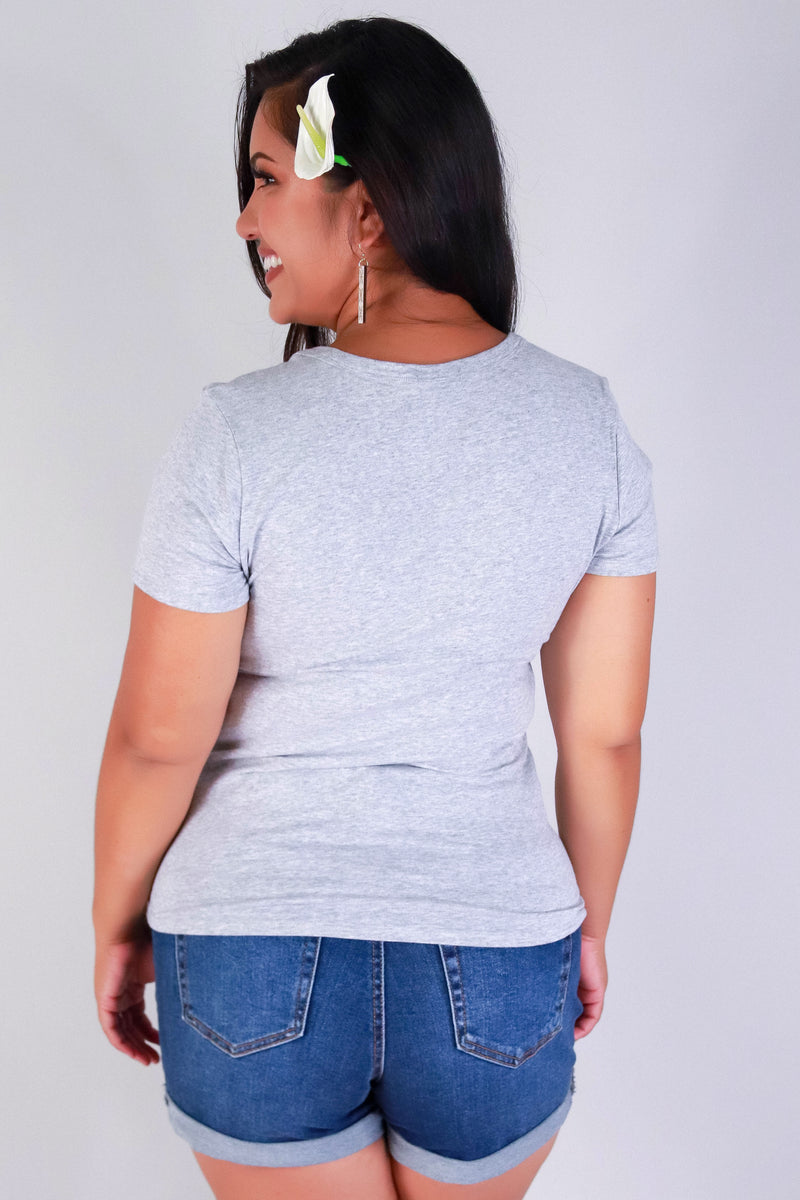 Jeans Warehouse Hawaii - PLUS BASIC V NECK TEES - EVERYDAY DARLING TEE | By CRESCITA APPAREL/SHINE I