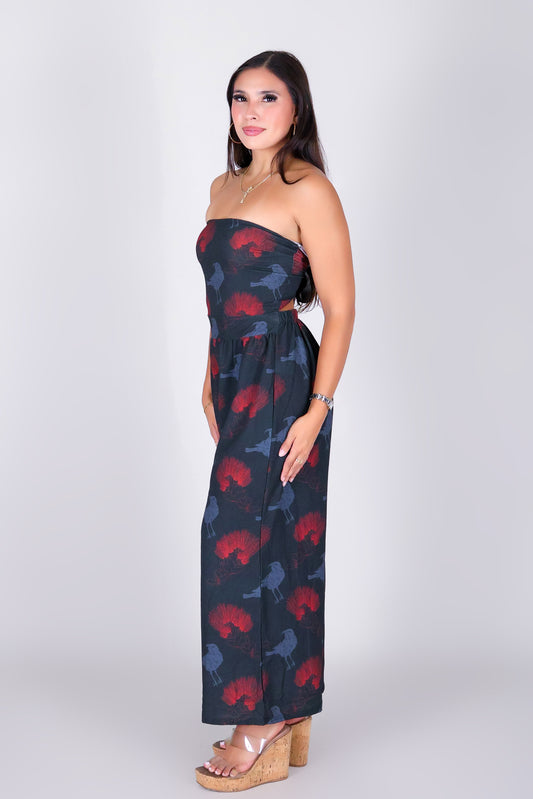 IIWI BIRD TIE BACK JUMPSUIT