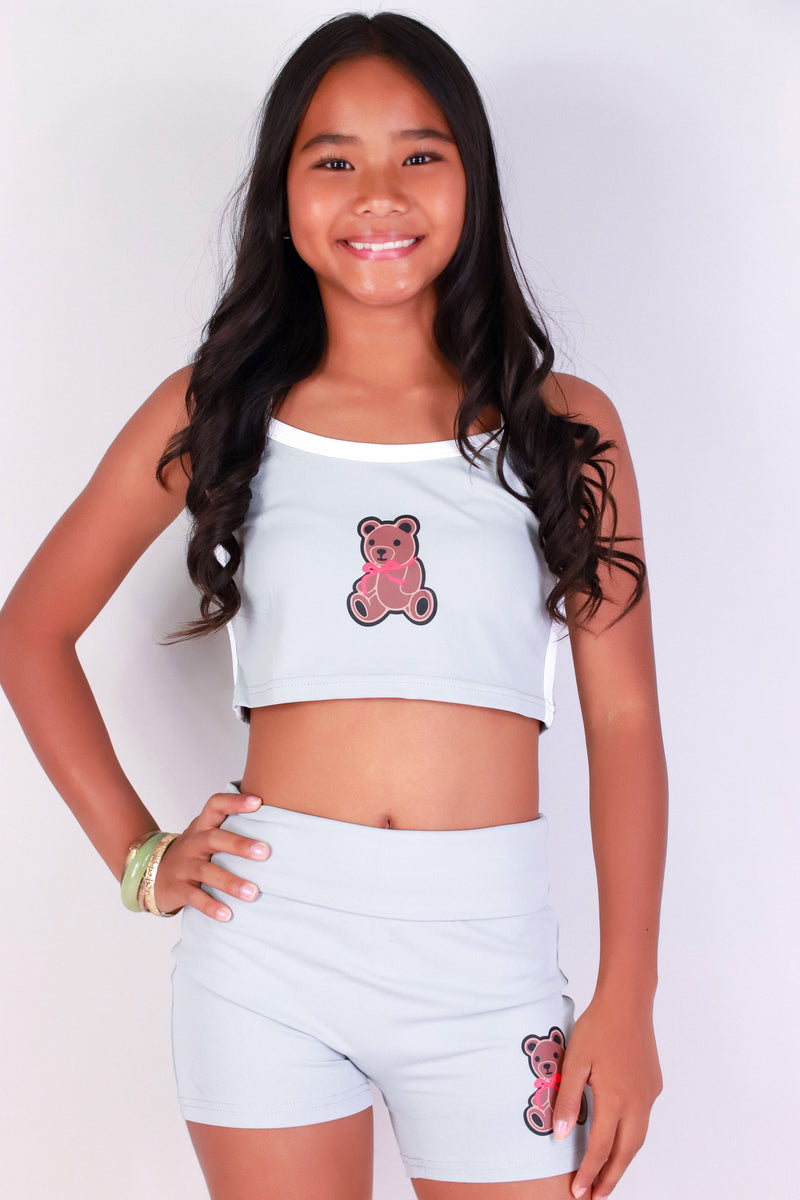 Jeans Warehouse Hawaii - S/L SOLID TOPS 7-16 - TEDDY BEAR CAMI | KIDS SIZE 7-16 | By FULL CIRCLE TRENDS