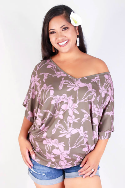 PLUMERIA TREE DOLMAN TOP