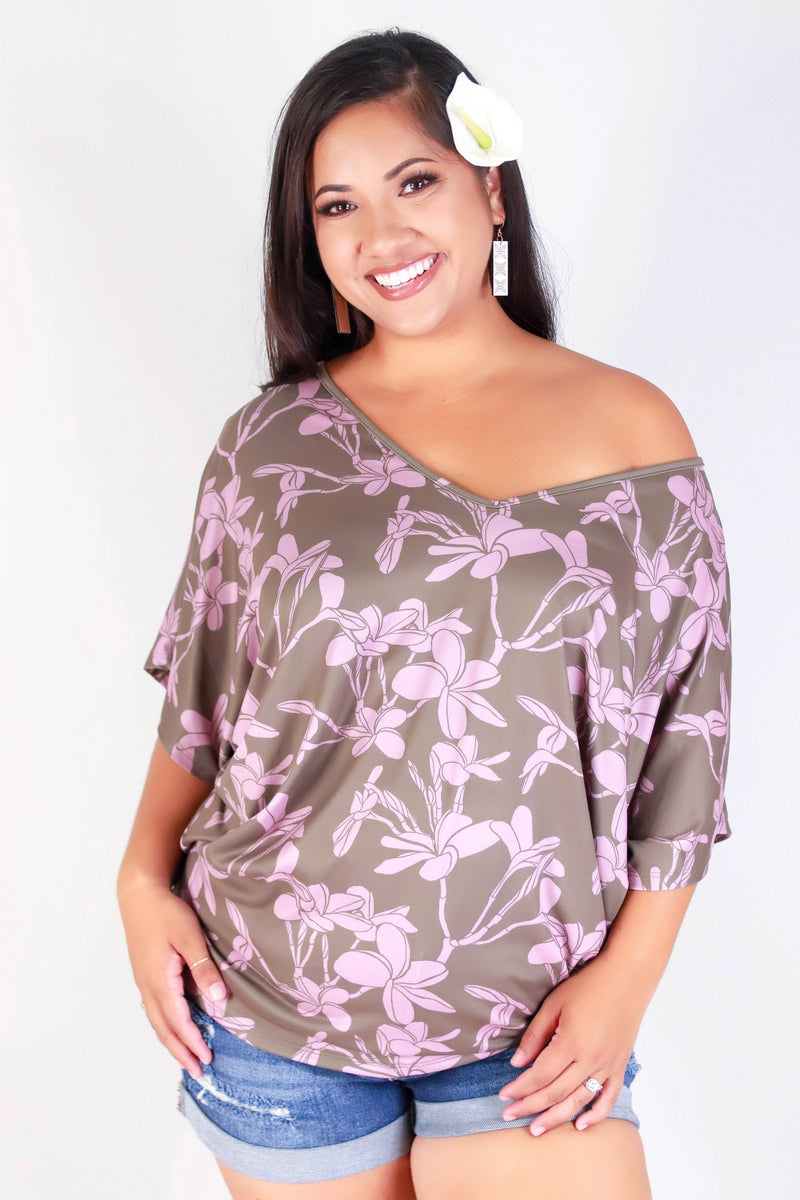 PLUMERIA TREE DOLMAN TOP