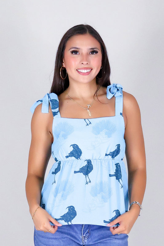 IIWI BIRD BABYDOLL TOP