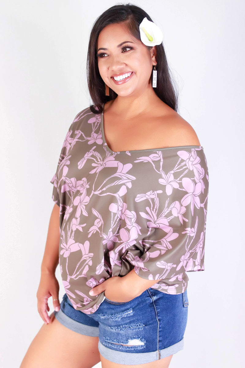 PLUMERIA TREE DOLMAN TOP