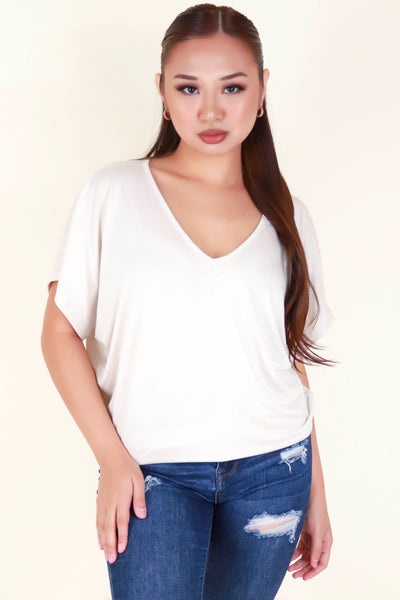 Jeans Warehouse Hawaii - SS CASUAL SOLID - BUYING TIME TOP | By ADARA