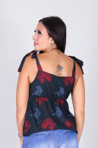 IIWI BIRD BABYDOLL TOP