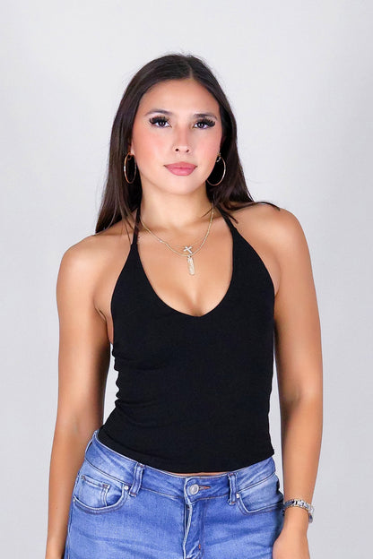 ALL OVER AGAIN HALTER TOP