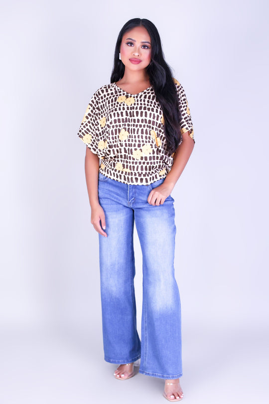 PUAKENIKENI MITER SHELL DOLMAN TOP