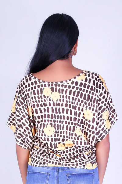 PUAKENIKENI MITER SHELL DOLMAN TOP