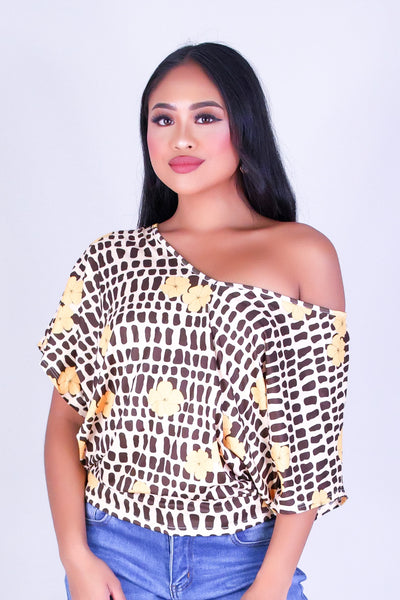 PUAKENIKENI MITER SHELL DOLMAN TOP