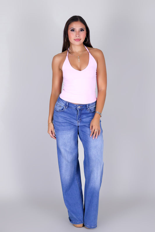 ALL OVER AGAIN HALTER TOP