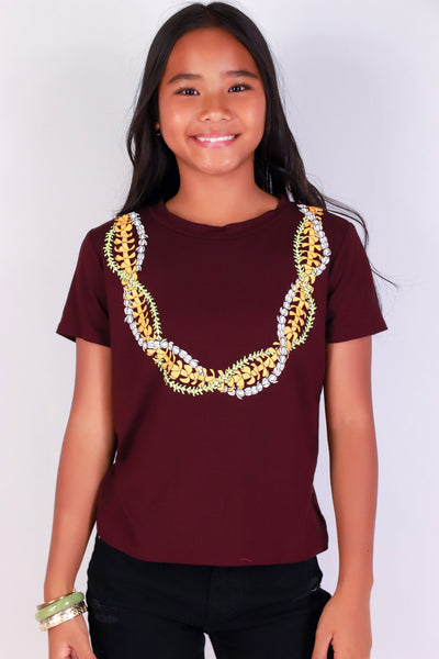 Jeans Warehouse Hawaii - S/S PRINT 7-16 - INTERTWINED LEI TEE | KIDS SIZE 7-16 | By LUZ