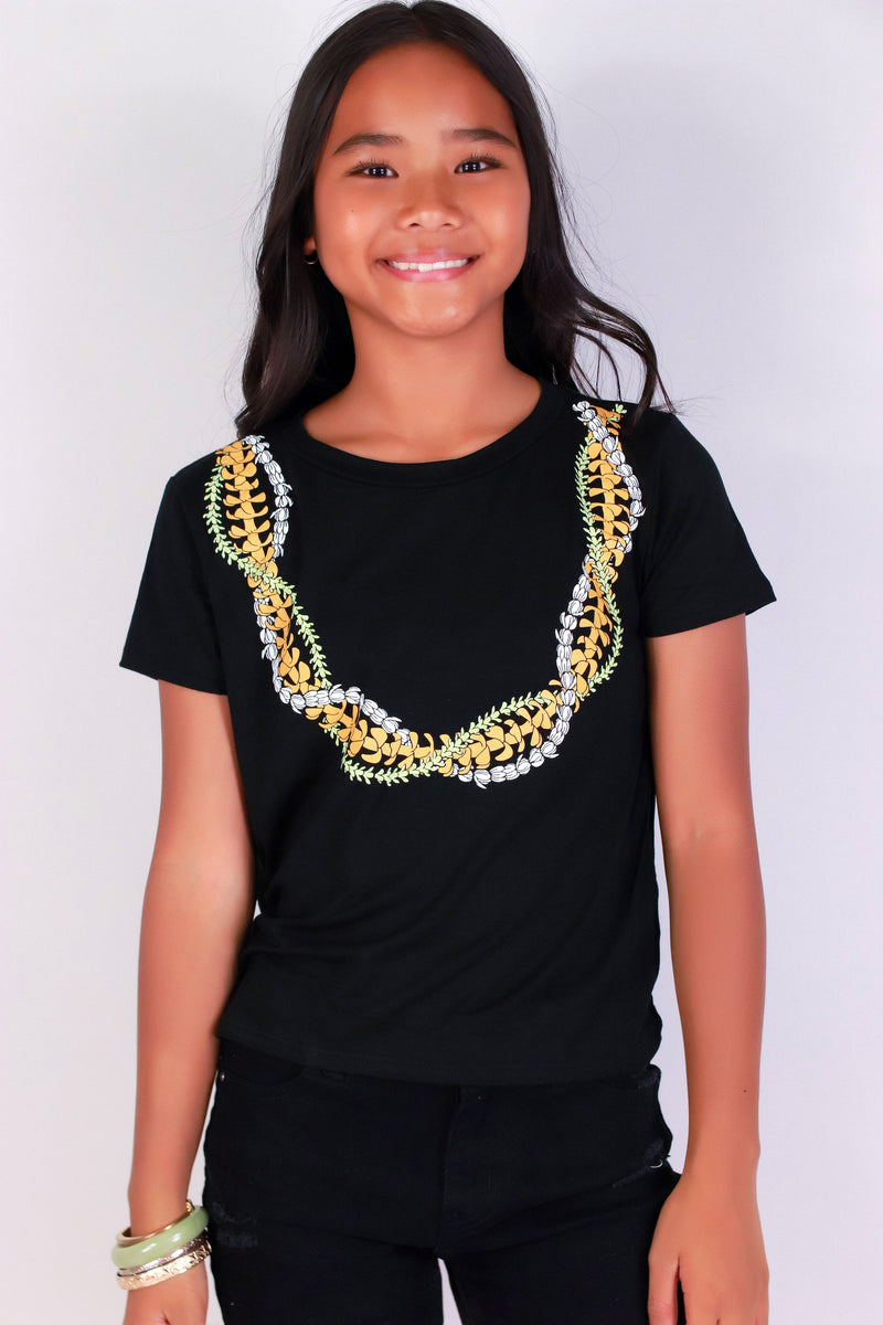 Jeans Warehouse Hawaii - S/S PRINT 7-16 - INTERTWINED LEI TEE | KIDS SIZE 7-16 | By LUZ