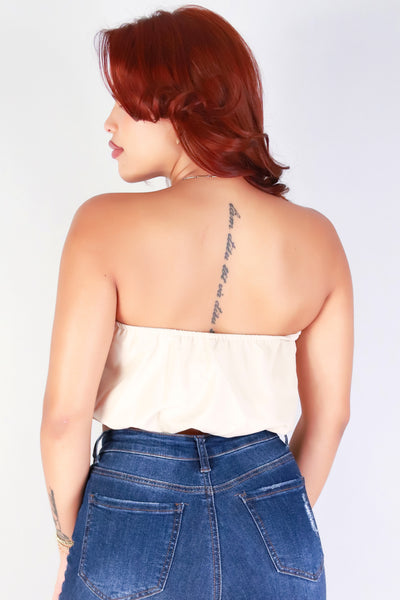 Jeans Warehouse Hawaii - TANK SOLID WOVEN DRESSY TOPS - SWEET PUFF TUBE TOP | By TIMING