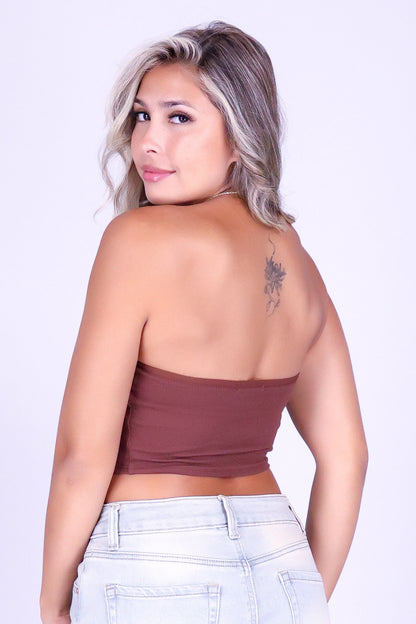 BE HERE NOW CROP TUBE TOP