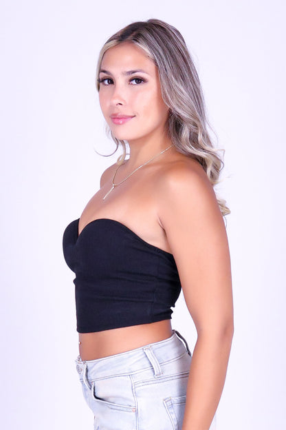 BE HERE NOW CROP TUBE TOP