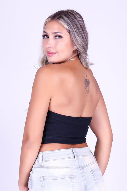 BE HERE NOW CROP TUBE TOP