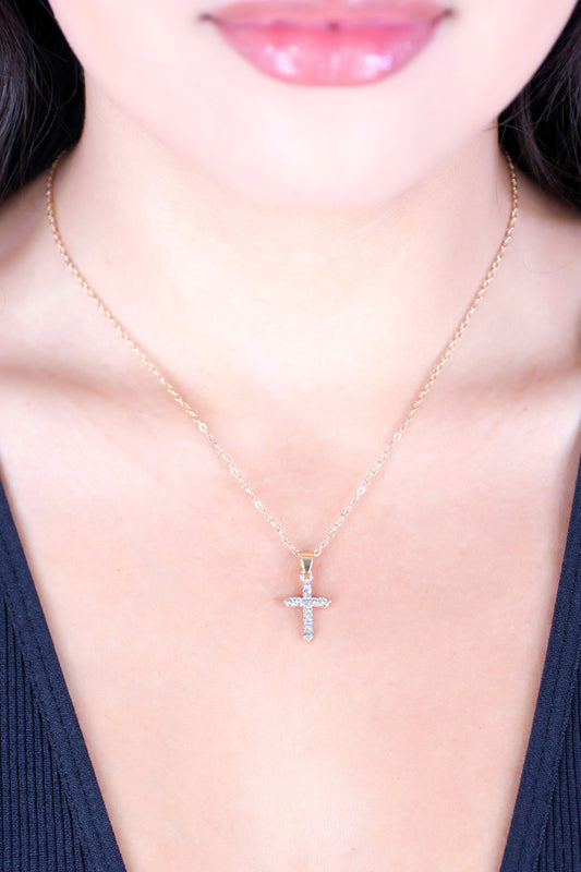 CHERISHED CROSS NECKLACE