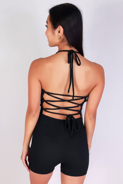 Jeans Warehouse Hawaii - SOLID CASUAL ROMPERS - BACK TO YOU ROMPER | By YELLOW CABBAGE