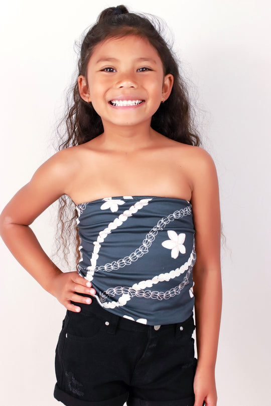 PIKAKE PLUMERIA TUBE TOP | KIDS SIZE 2T-4T