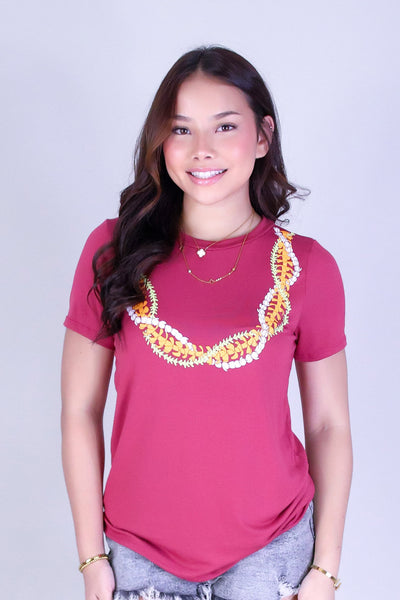 INTERTWINED LEI TEE
