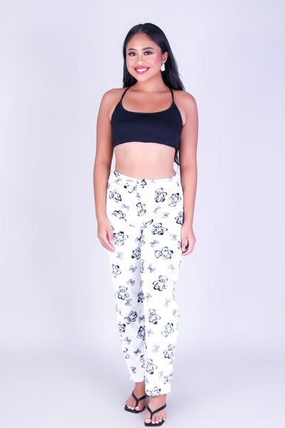 BEAR OUTLINE PAJAMA PANTS