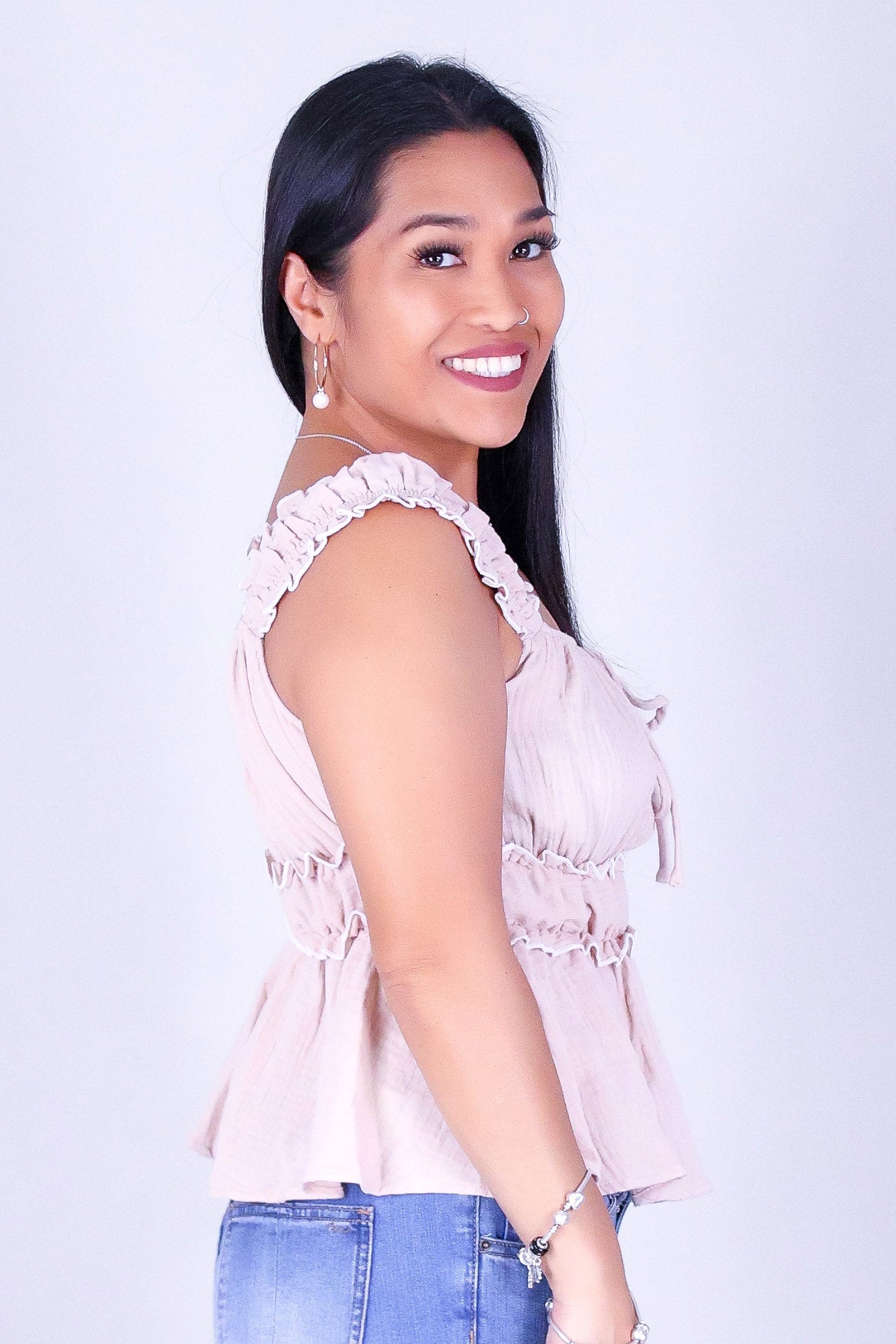 HONEY RUFFLE TOP