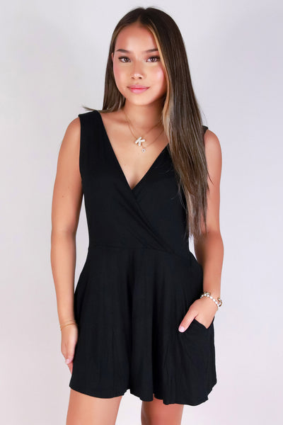 Jeans Warehouse Hawaii - SOLID CASUAL ROMPERS - SWEET SIDE ROMPER | By ZENANA (KC EXCLUSIVE,INC
