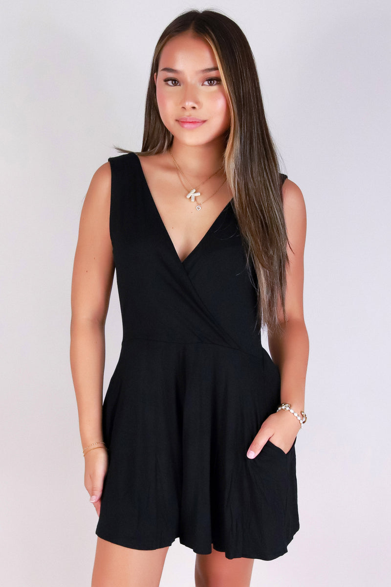 Jeans Warehouse Hawaii - SOLID CASUAL ROMPERS - SWEET SIDE ROMPER | By ZENANA (KC EXCLUSIVE,INC