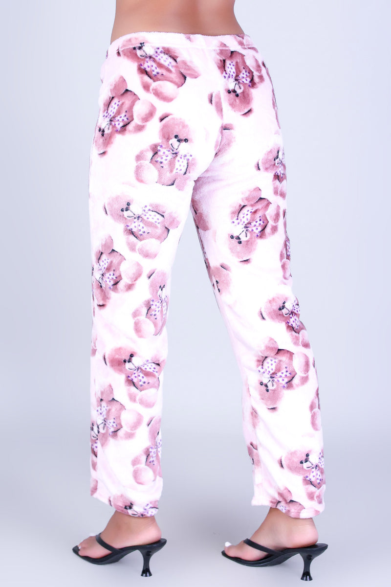BOW BEAR PAJAMA PANTS