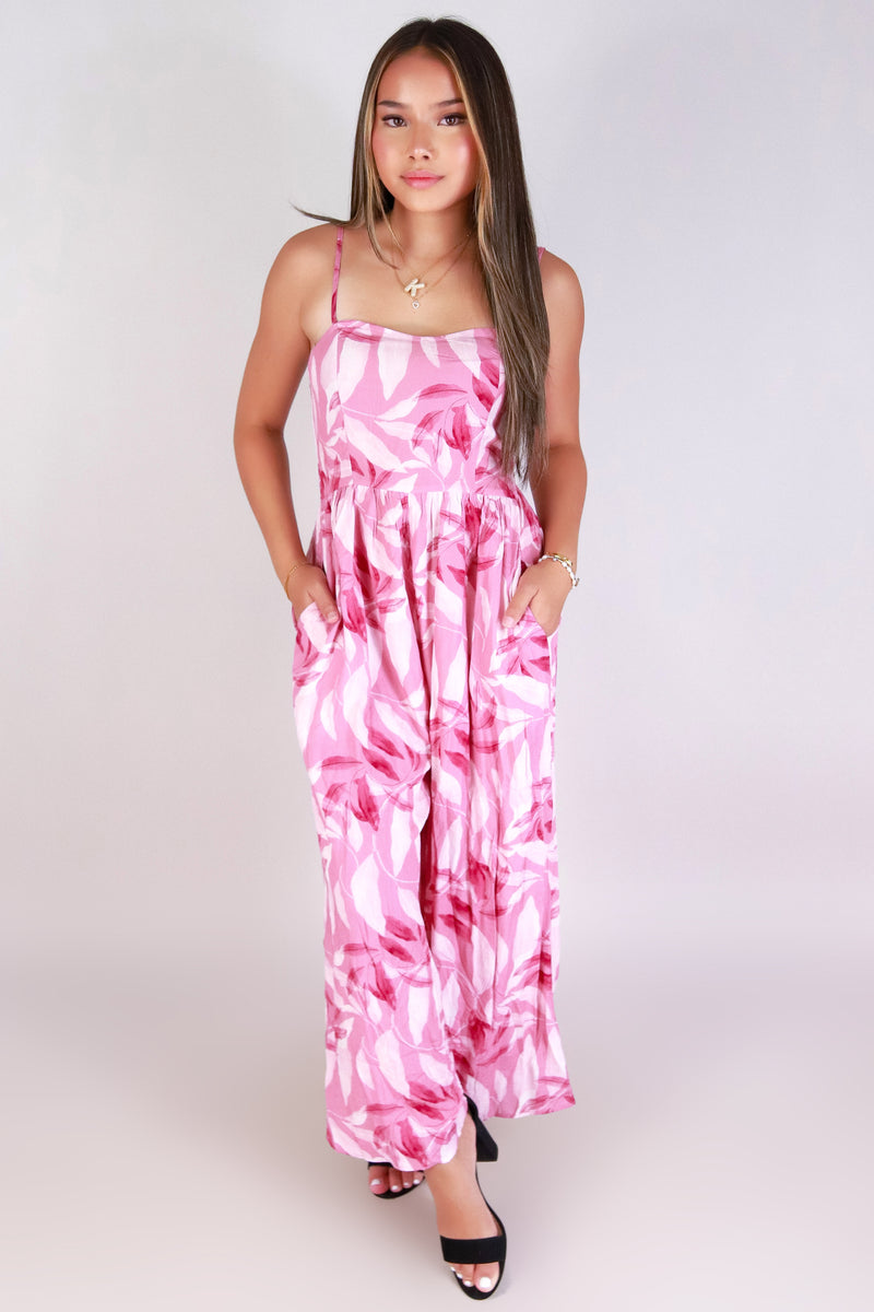 Jeans Warehouse Hawaii - PRINT CASUAL JUMPSUITS - SUNKISSED JUMPSUIT | By I JOAH