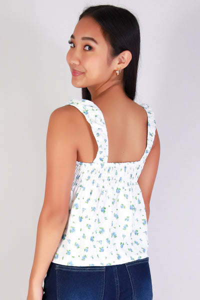 Jeans Warehouse Hawaii - TANK PRINT WOVEN CASUAL TOPS - KISS & TWIRL BABYDOLL TOP | By PAPERMOON/ B_ENVIED