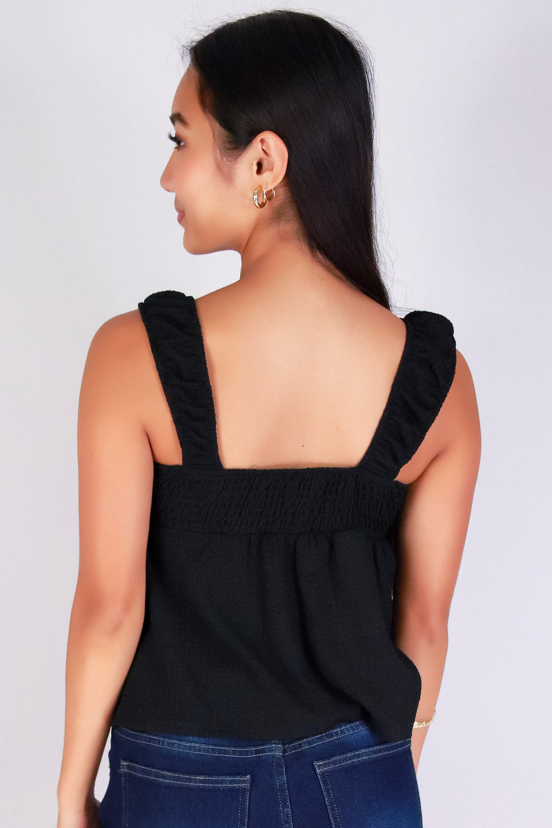 Jeans Warehouse Hawaii - TANK SOLID WOVEN CASUAL TOPS - KISS ME BABYDOLL TOP | By PAPERMOON/ B_ENVIED