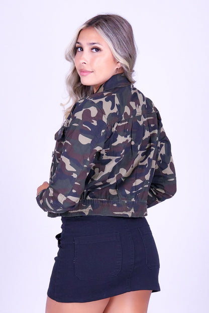 WILDERNESS MUSE CAMO DENIM JACKET