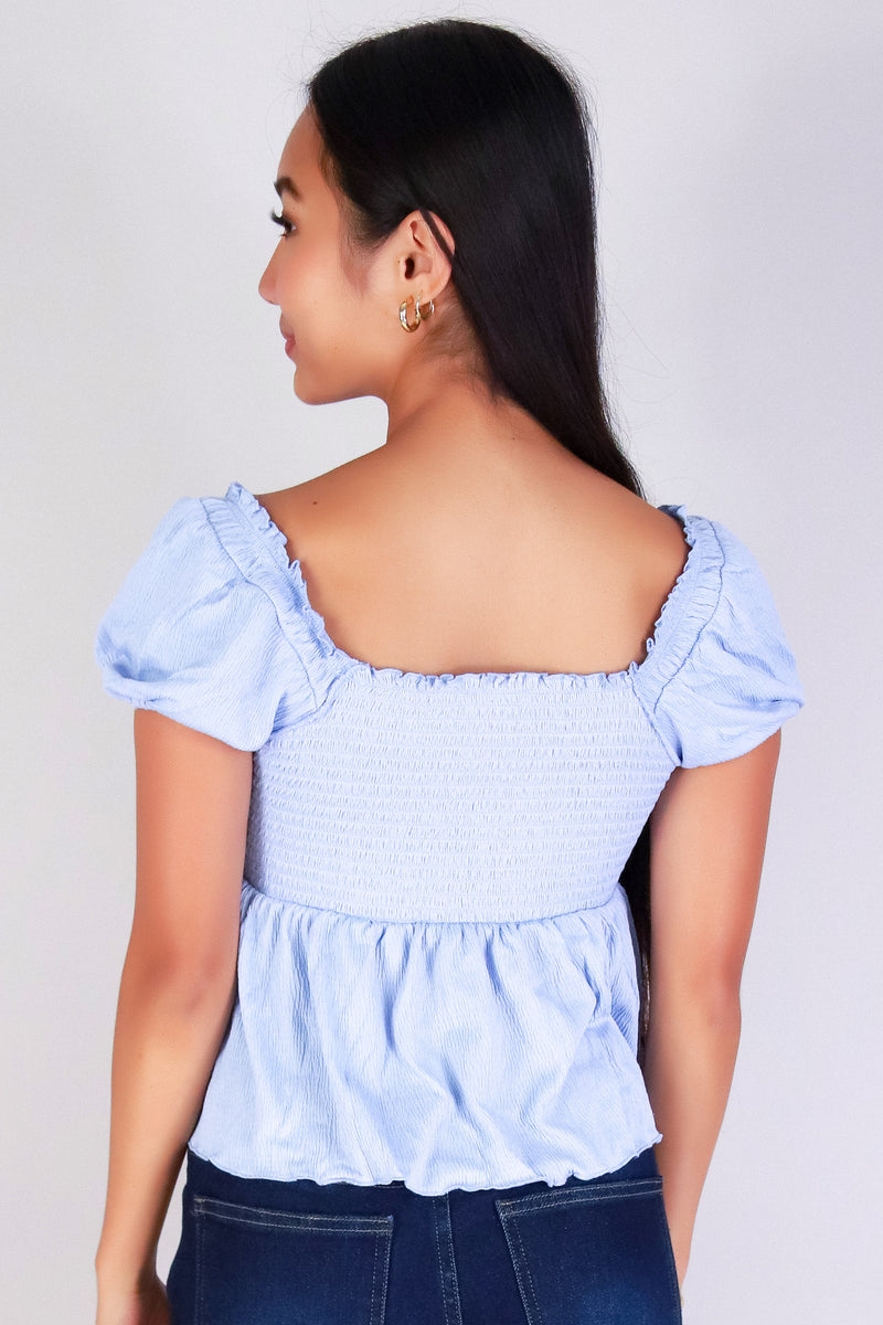 Jeans Warehouse Hawaii - SS CASUAL SOLID - BLUSH BABE BABYDOLL TOP | By GOOD STUFF APPAREL