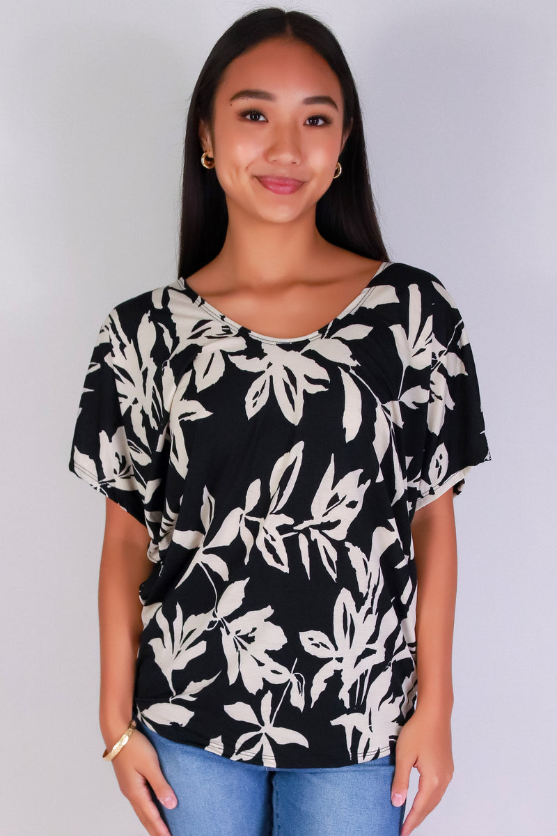 Jeans Warehouse Hawaii - SS PRINT - SLIP INTO THIS DOLMAN TOP | By PAPERMOON/ B_ENVIED