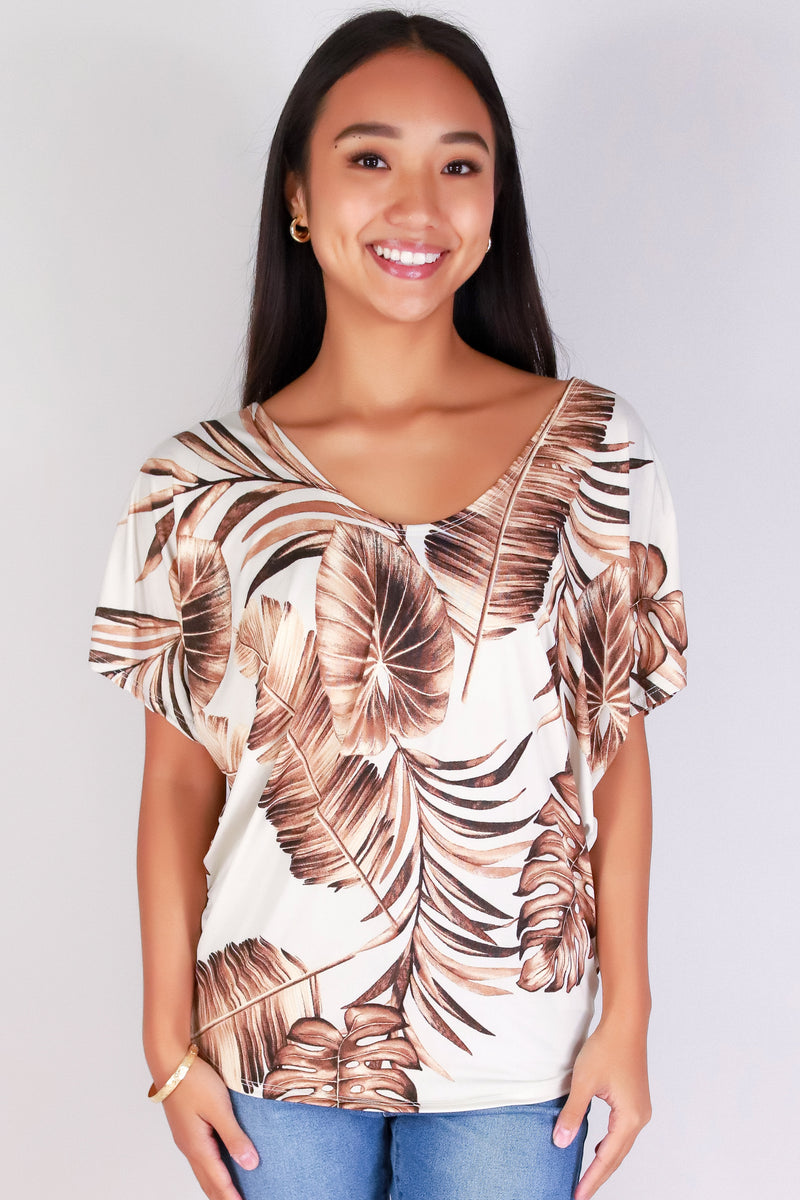 Jeans Warehouse Hawaii - SS PRINT - TROPIC HEAT DOLMAN TOP | By PAPERMOON/ B_ENVIED