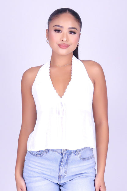 OUT ALL NIGHT HALTER TOP