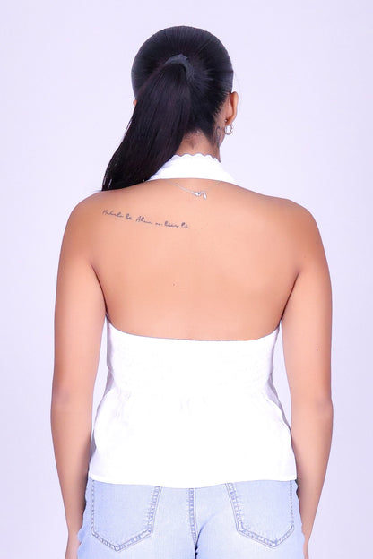 OUT ALL NIGHT HALTER TOP