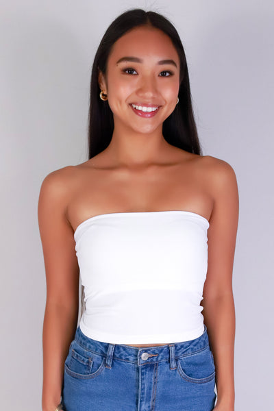 Jeans Warehouse Hawaii - TANK/TUBE SOLID BASIC - WORTH IT TUBE TOP | By ANWND
