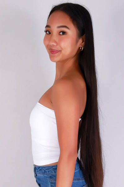 Jeans Warehouse Hawaii - TANK/TUBE SOLID BASIC - WORTH IT TUBE TOP | By ANWND