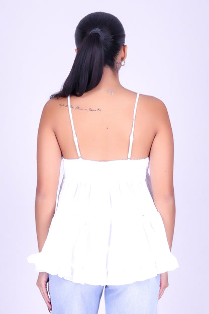 WRITTEN IN LOVE TIERED TOP