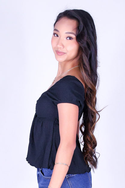 I'LL BE HERE BABYDOLL TOP